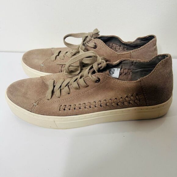 Toms Shoes - TOMS Taupe Brown Suede Sneakers Sz 7.5